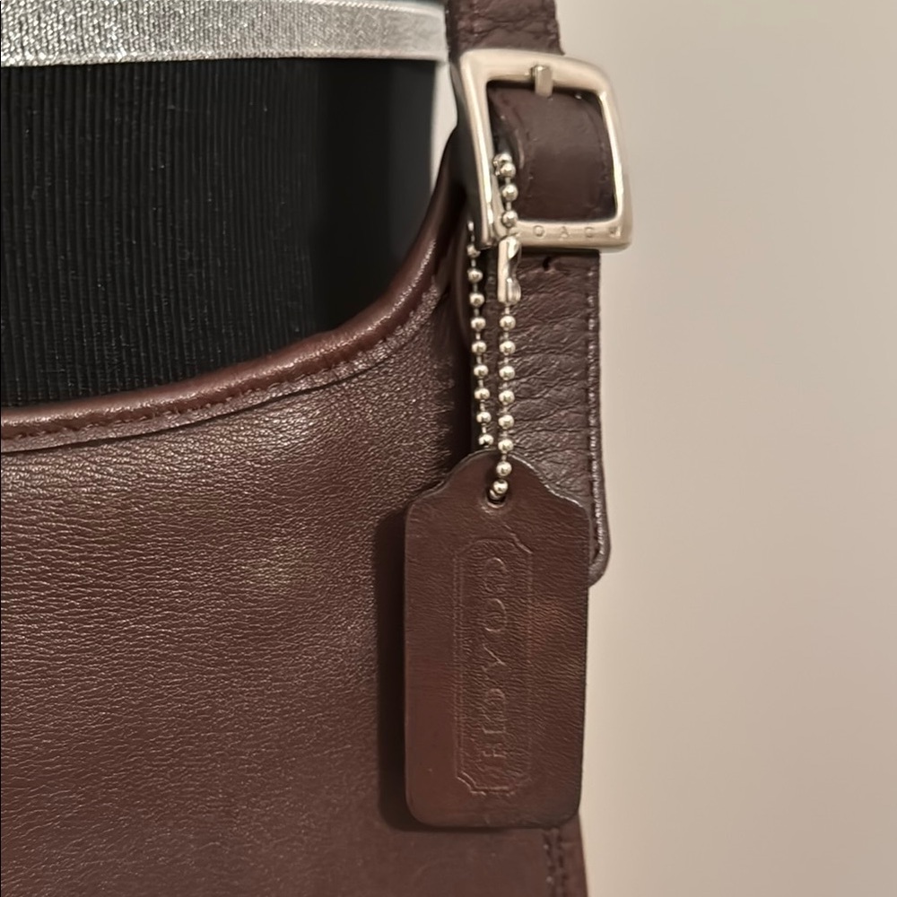 ⭐️SOLD⭐️Coach Hippie Flap Brown Leather Vintage Bag 9135 - Picture 2 of 13